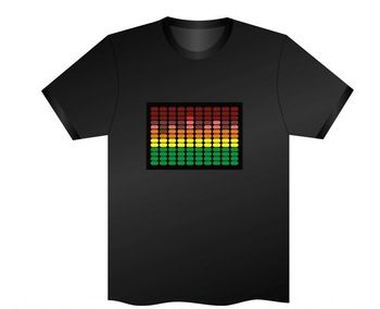 Camiseta LED UNISSEX Ativada por Som